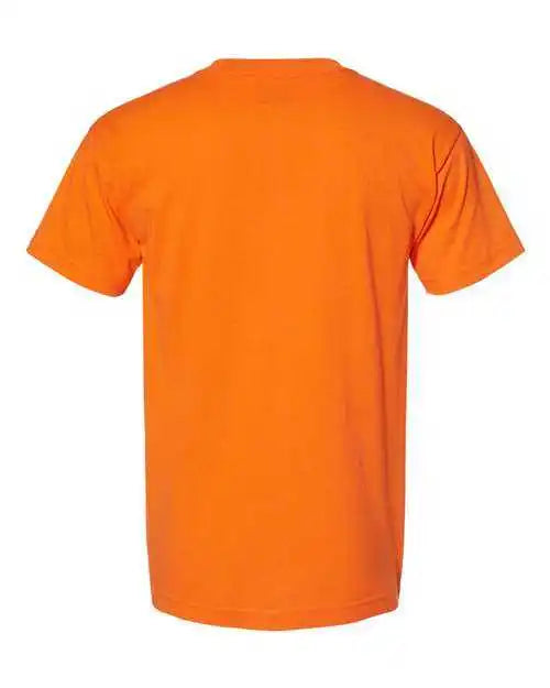 Bayside 1701 Usa Made 50 Short Sleeve t Shirt Safety Orange