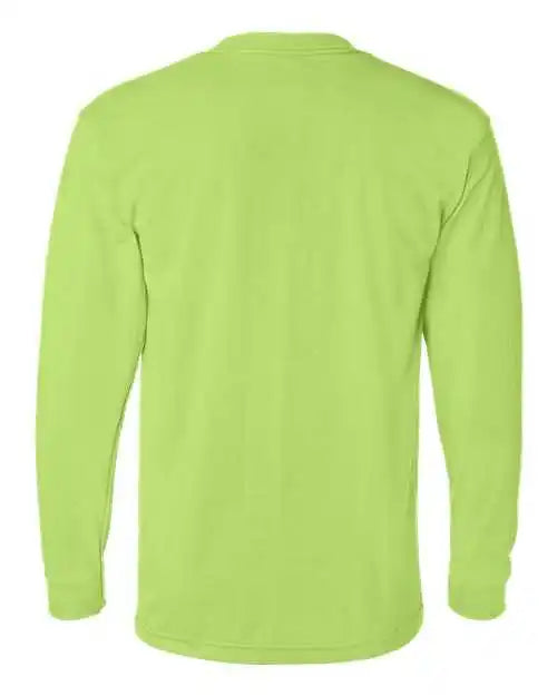 Bayside 1715 Usa-made 50 Long Sleeve T-shirt - Safety Green