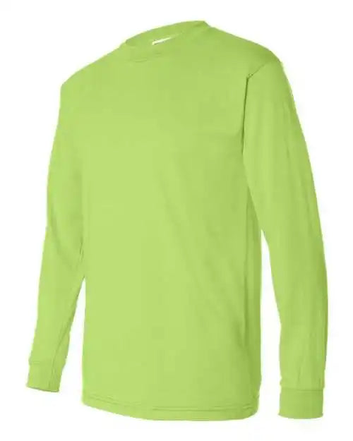Bayside 1715 Usa-made 50 Long Sleeve T-shirt - Safety Green