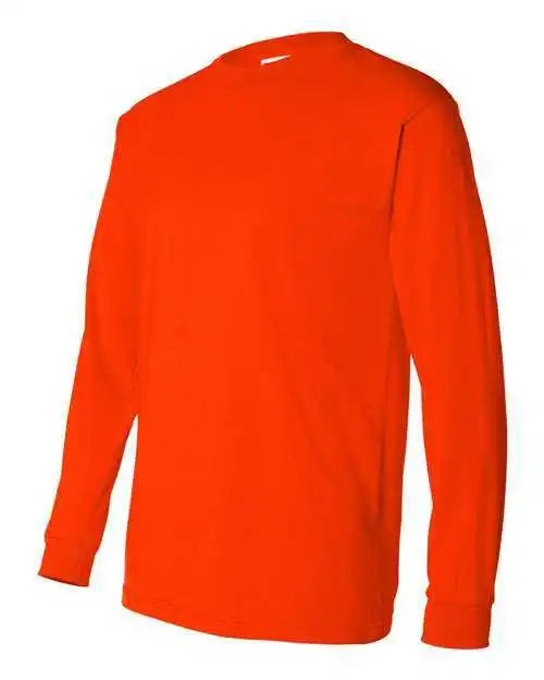 Bayside 1715 Usa-made 50 Long Sleeve T-shirt - Safety Orange