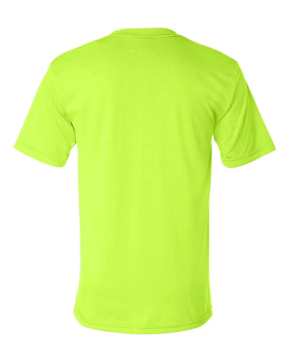 Bayside 1725 Usa-made 50/50 Pocket T-shirt - Safety Green