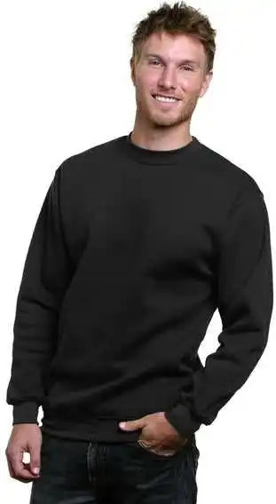Bayside 2105 Union Crewneck Sweatshirt - Black