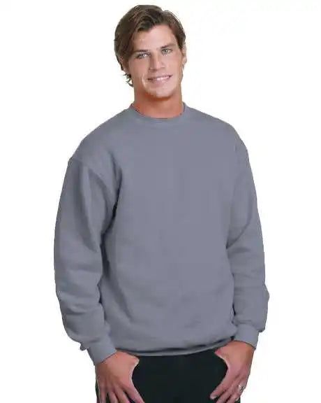 Bayside 2105 Union Crewneck Sweatshirt - Charcoal