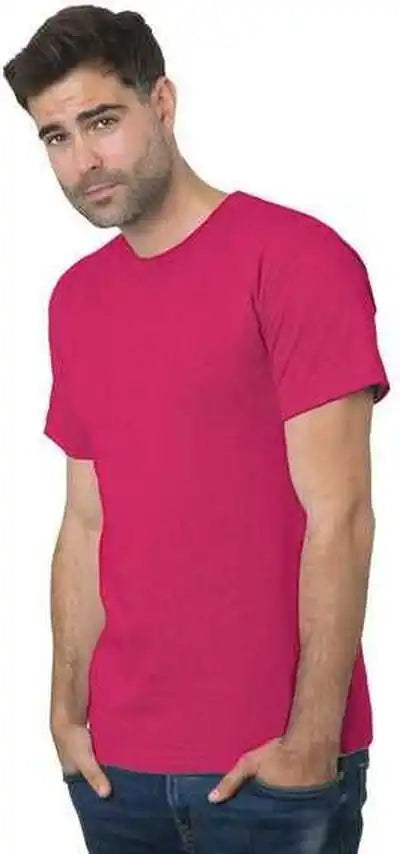 Bayside 2905 Union Made Short Sleeve t Shirt Bright Pink