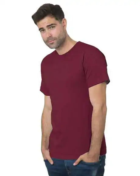 Bayside 2905 Union-made Short Sleeve T-shirt - Burgundy