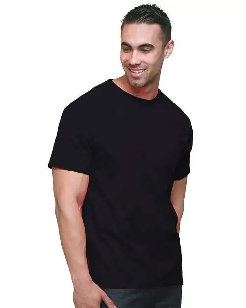 Bayside 2925 Union-made Fine Jersey T-shirt - Black - Adult s