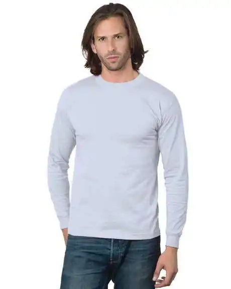 Bayside 2955 Union-made Long Sleeve T-shirt - Ash