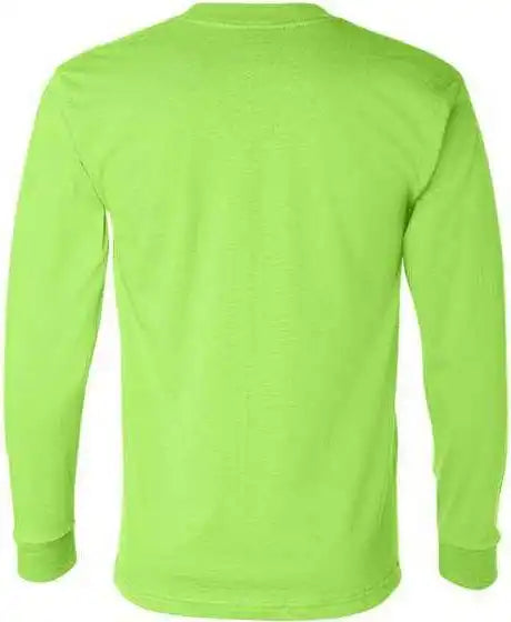 Bayside 2955 Union Made Long Sleeve t Shirt Lime Green