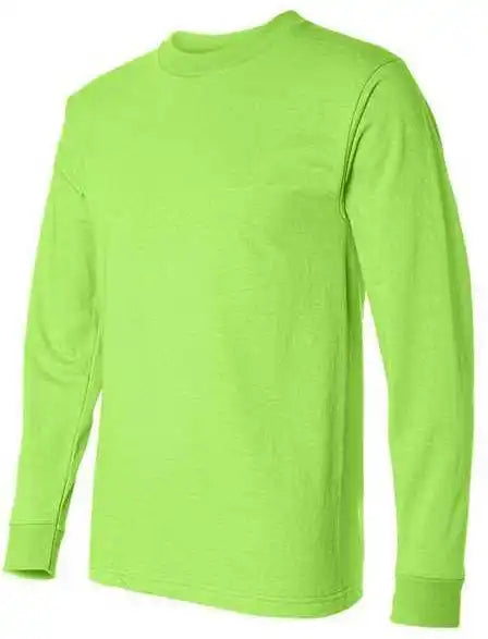 Bayside 2955 Union-made Long Sleeve T-shirt - Lime Green