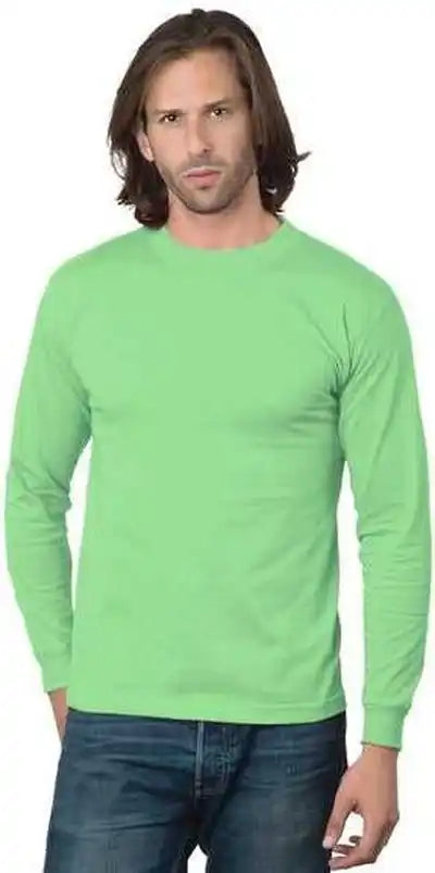 Bayside 2955 Union-made Long Sleeve T-shirt - Lime Green