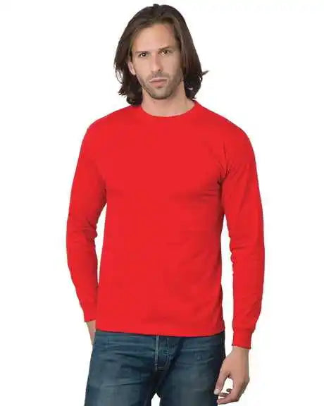 Bayside 2955 Union-made Long Sleeve T-shirt - Red