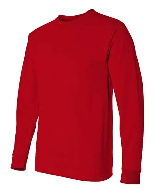 Bayside 2955 Union-made Long Sleeve T-shirt - Red
