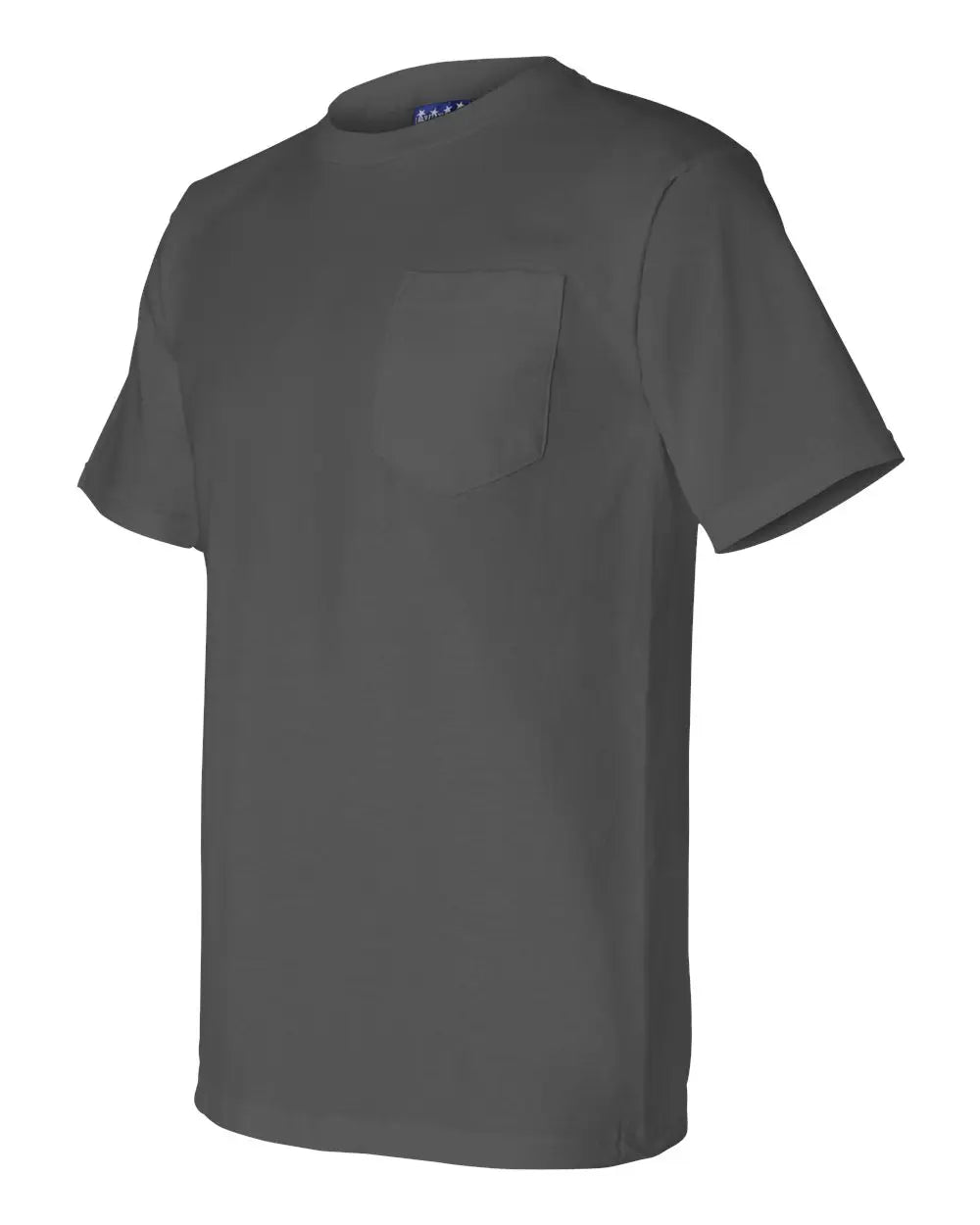 Bayside 3015 Union-made Pocket T-shirt - Charcoal