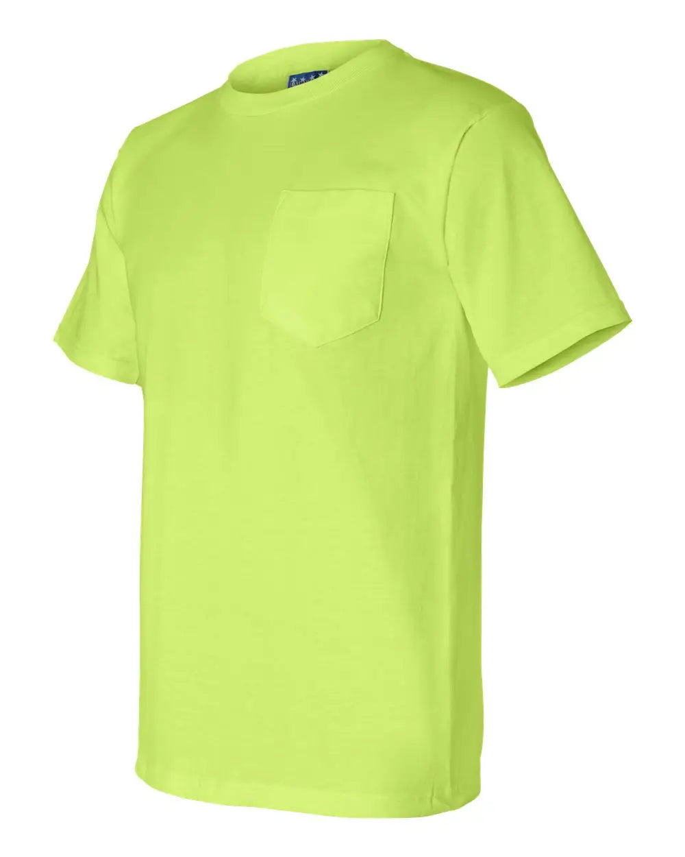 Bayside 3015 Union-made Pocket T-shirt - Lime Green - s