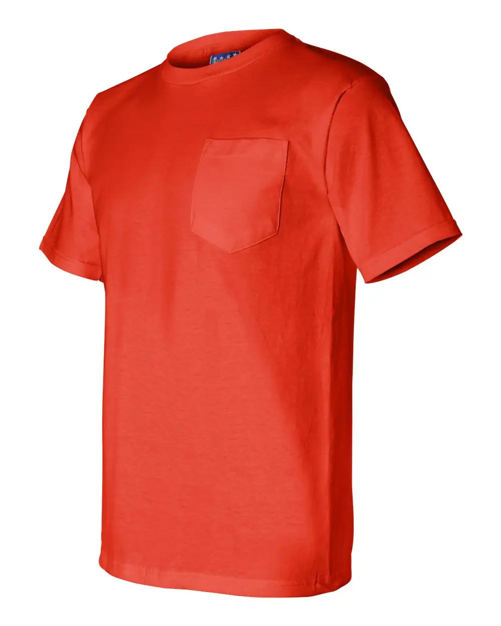 Bayside 3015 Union-made Pocket T-shirt - Orange