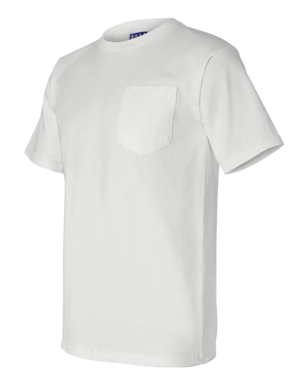 Bayside 3015 Union-made Pocket T-shirt - White