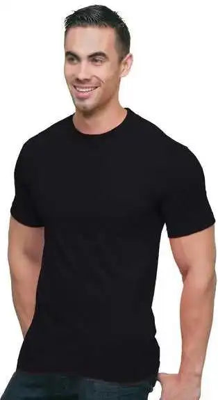 Bayside 3015 Union-made Short Sleeve T-shirt with a Pocket - Black