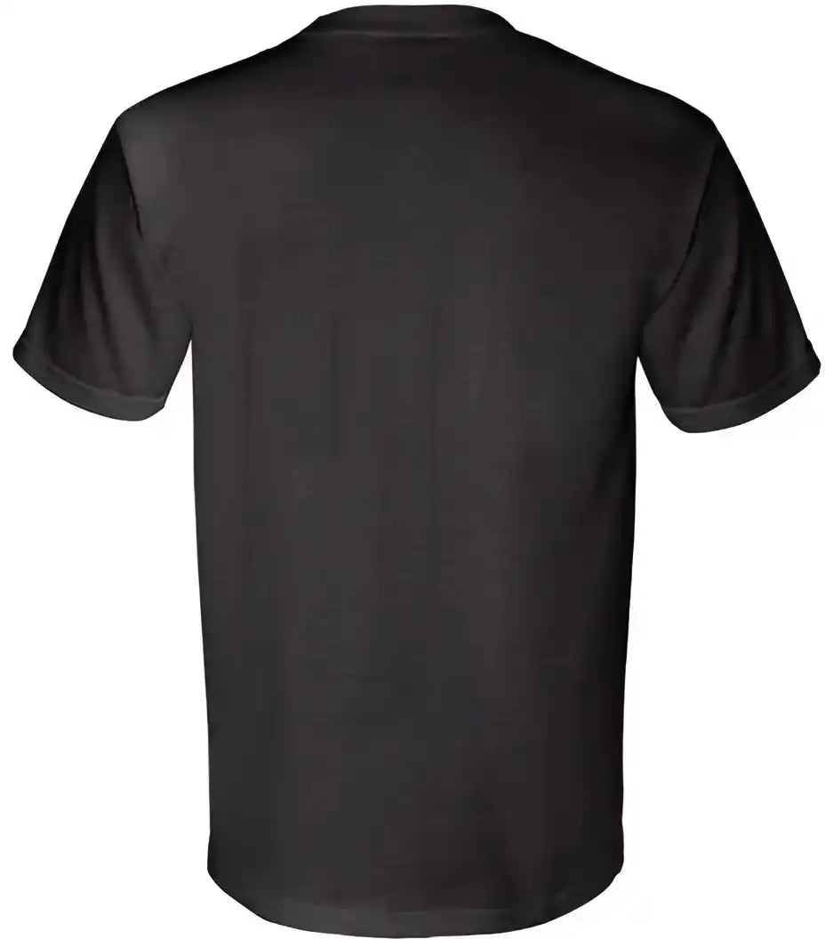 Bayside 3015 Union-made Short Sleeve T-shirt with a Pocket - Black