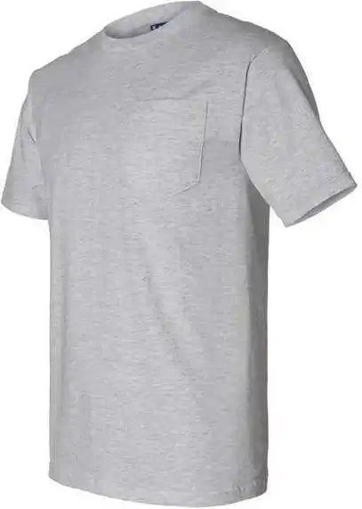 Bayside 3015 Union-made Short Sleeve T-shirt with a Pocket - Dark Ash