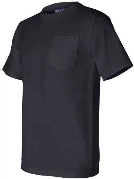 Bayside 3015 Union Made Short Sleeve t Shirt with a Pocket Navy