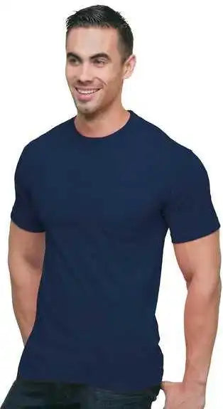 Bayside 3015 Union Made Short Sleeve t Shirt with a Pocket Navy