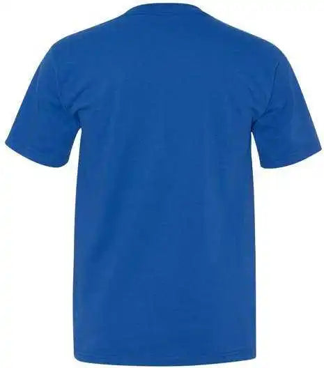 Bayside 3015 Union Made Short Sleeve t Shirt with a Pocket Royal Blue