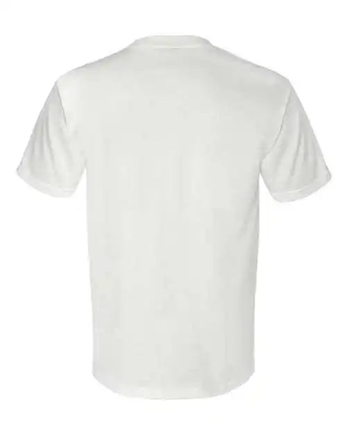 Bayside 3015 Union-made Short Sleeve T-shirt with a Pocket - White
