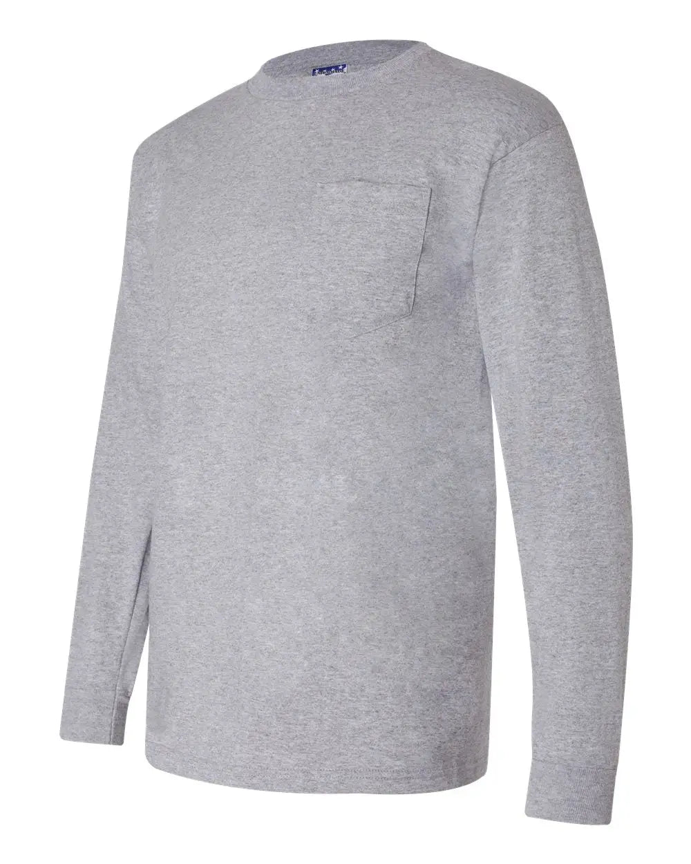 Bayside 3055b Union-made Long Sleeve Pocket T-shirt - 3055 - Dark Ash - Adult s
