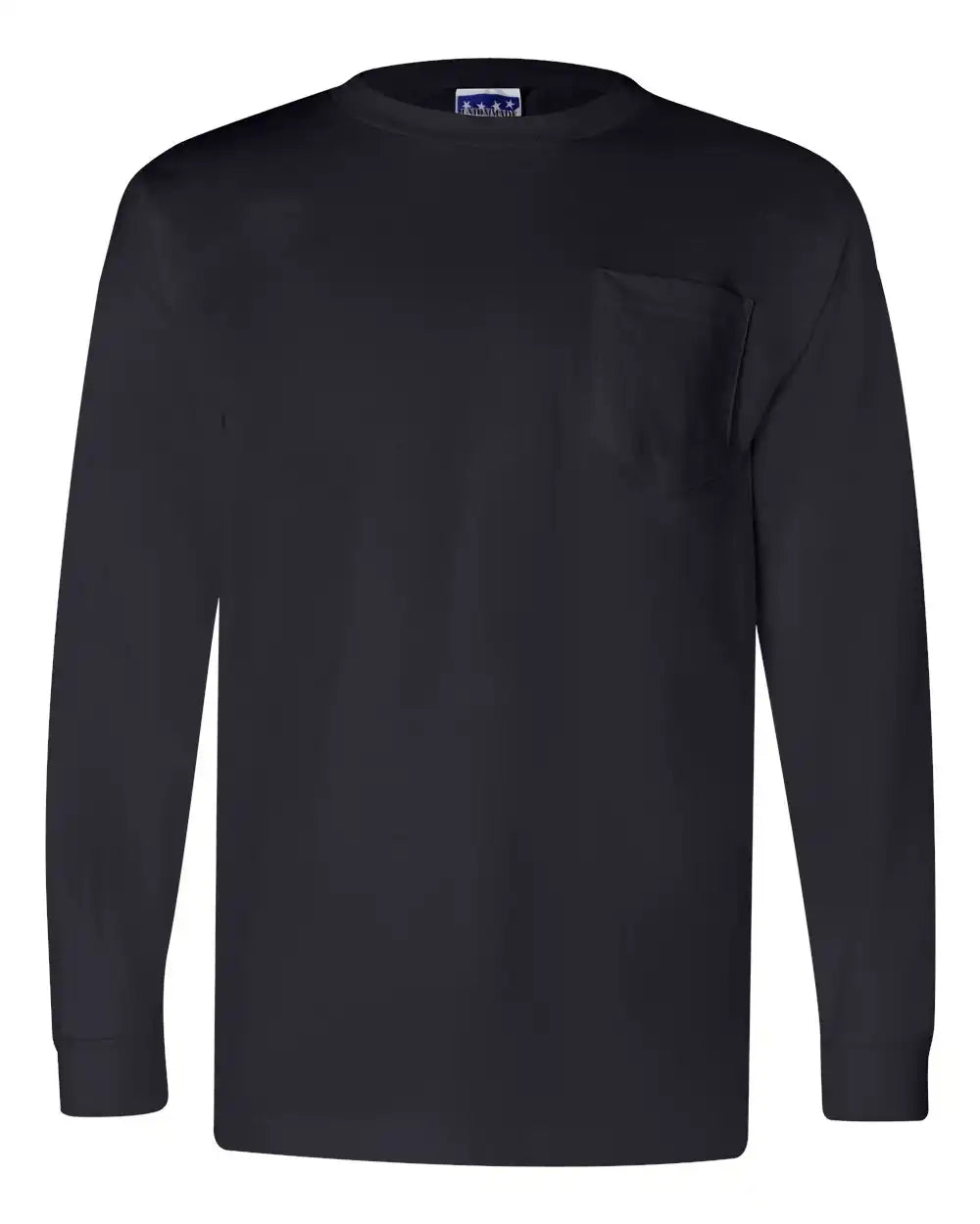 Bayside 3055b Union-made Long Sleeve Pocket T-shirt - 3055 - Navy