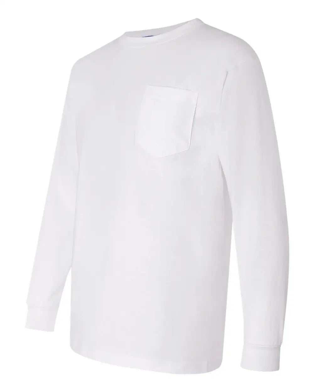 Bayside 3055b Union-made Long Sleeve Pocket T-shirt - 3055 - White - Adult s