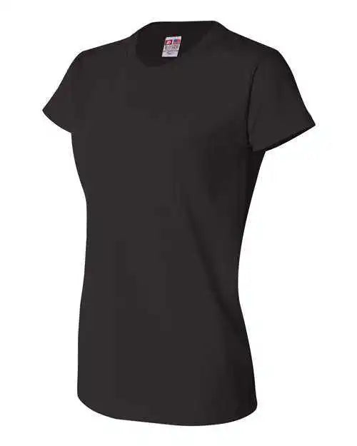 Bayside 3325 Women’s Usa Made Short Sleeve t Shirt Black