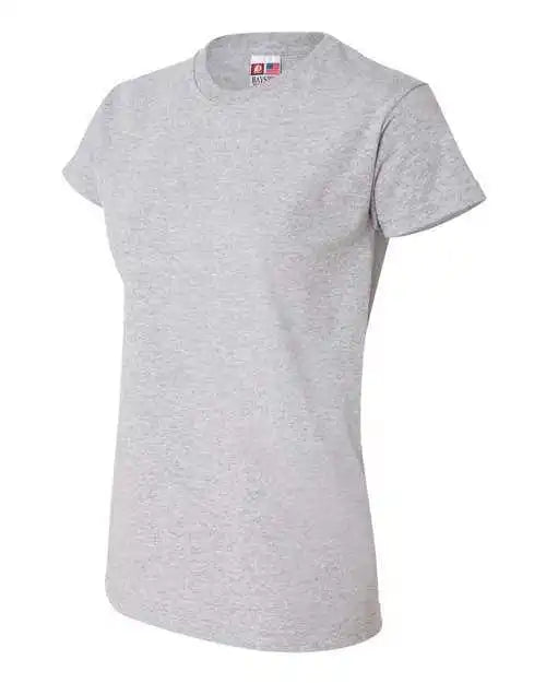 Bayside 3325 Women’s Usa Made Short Sleeve t Shirt Dark Ash