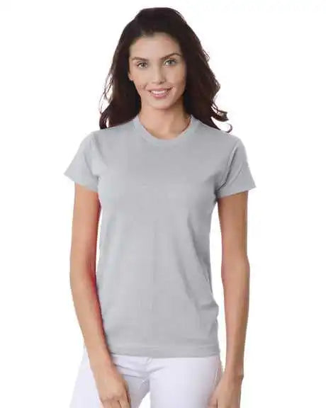 Bayside 3325 Women’s Usa Made Short Sleeve t Shirt Dark Ash