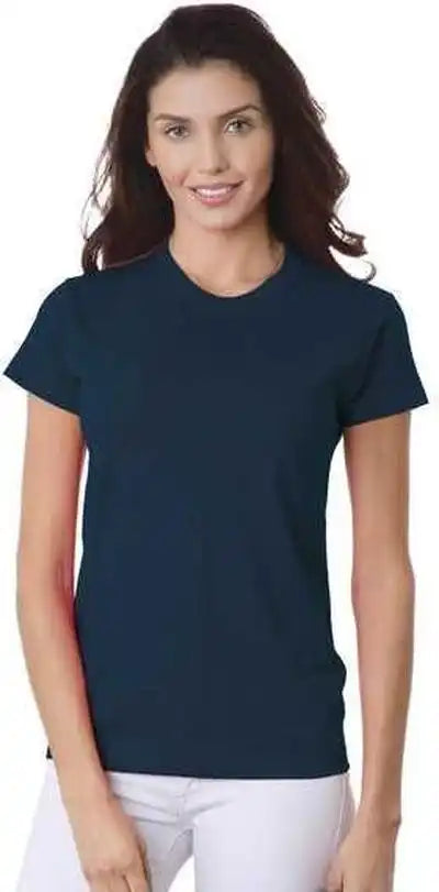 Bayside 3325 Women’s Usa Made Short Sleeve t Shirt Navy