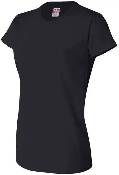 Bayside 3325 Women’s Usa Made Short Sleeve t Shirt Navy