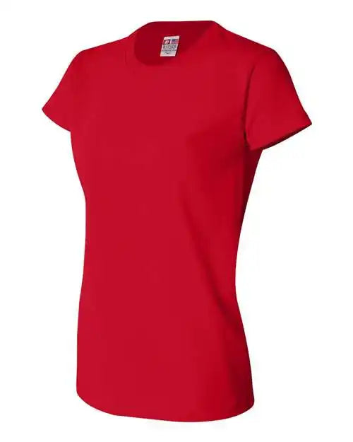 Bayside 3325 Women’s Usa-made Short Sleeve T-shirt - Red