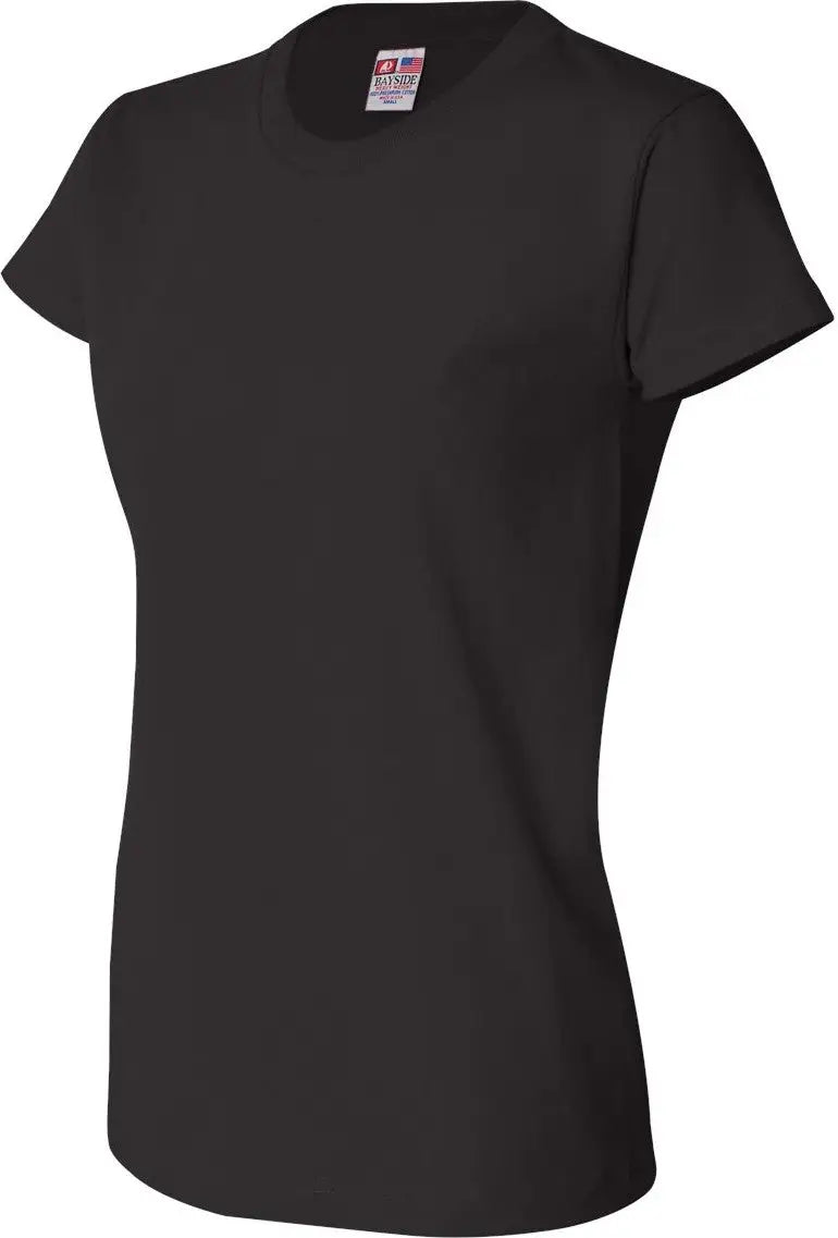 Bayside 3325 Women’s Usa-made T-shirt - Black
