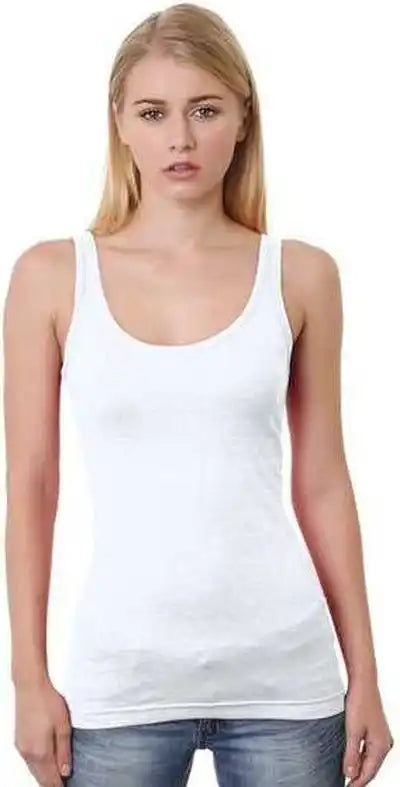 Bayside 3410 Women’s Usa-made Tank Top - White