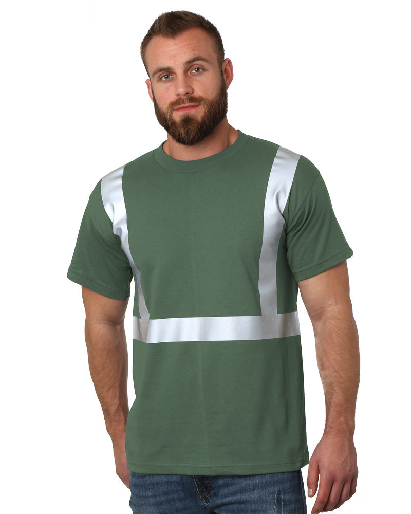 Bayside 3751 Unisex Usa-made High Visibility T-shirt - Army