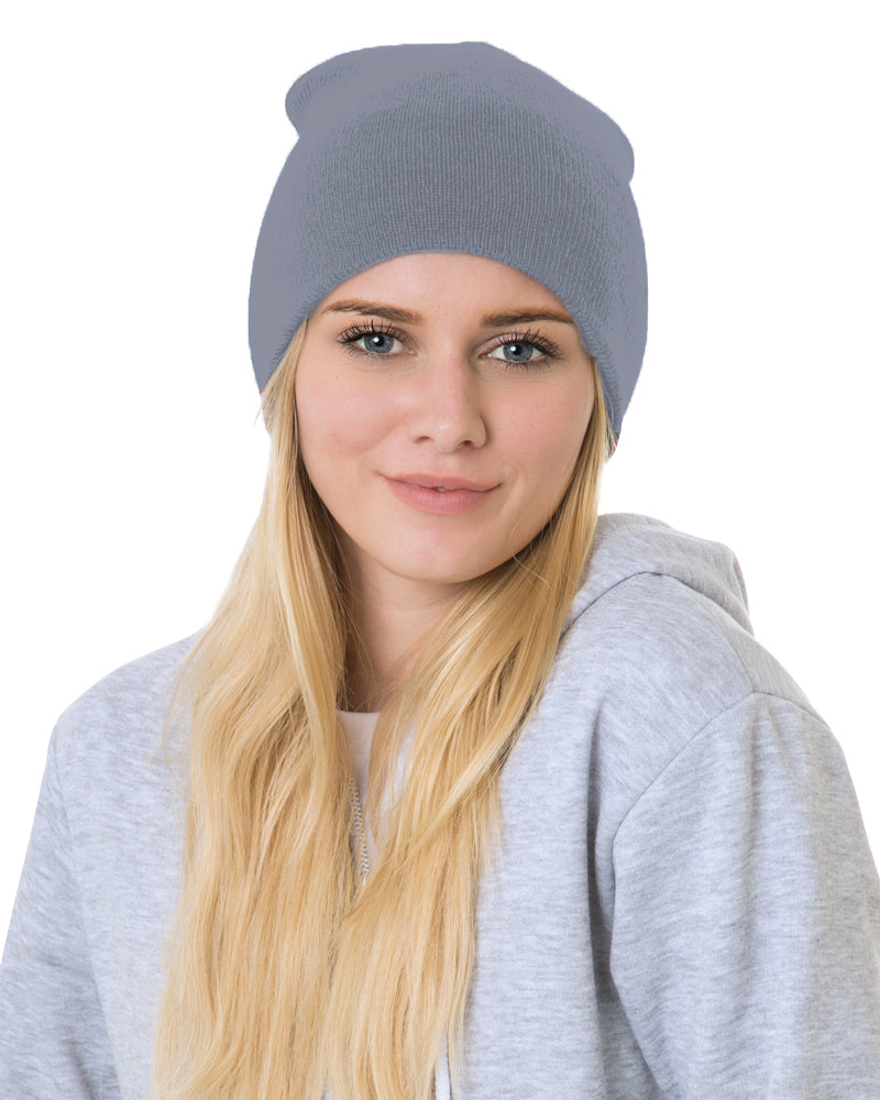 Bayside 3810b Usa-made 8½’ Inch Knit Beanie - 3810 - Graphite