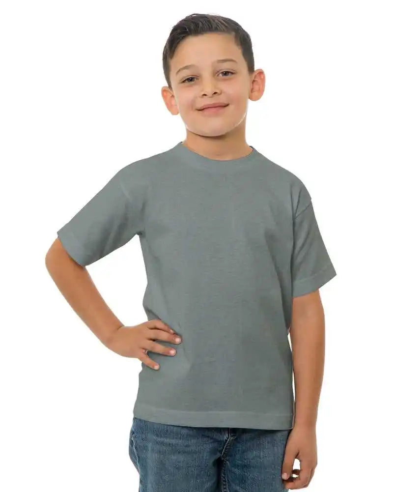 Bayside 4100 Usa Made Youth t Shirt Dark Ash