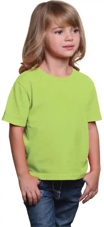 Bayside 4100 Usa Made Youth t Shirt Lime Green