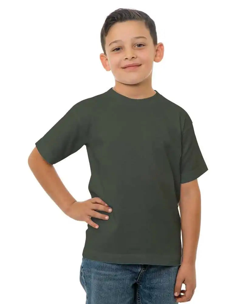 Bayside 4100 Usa Made Youth t Shirt Tobacco
