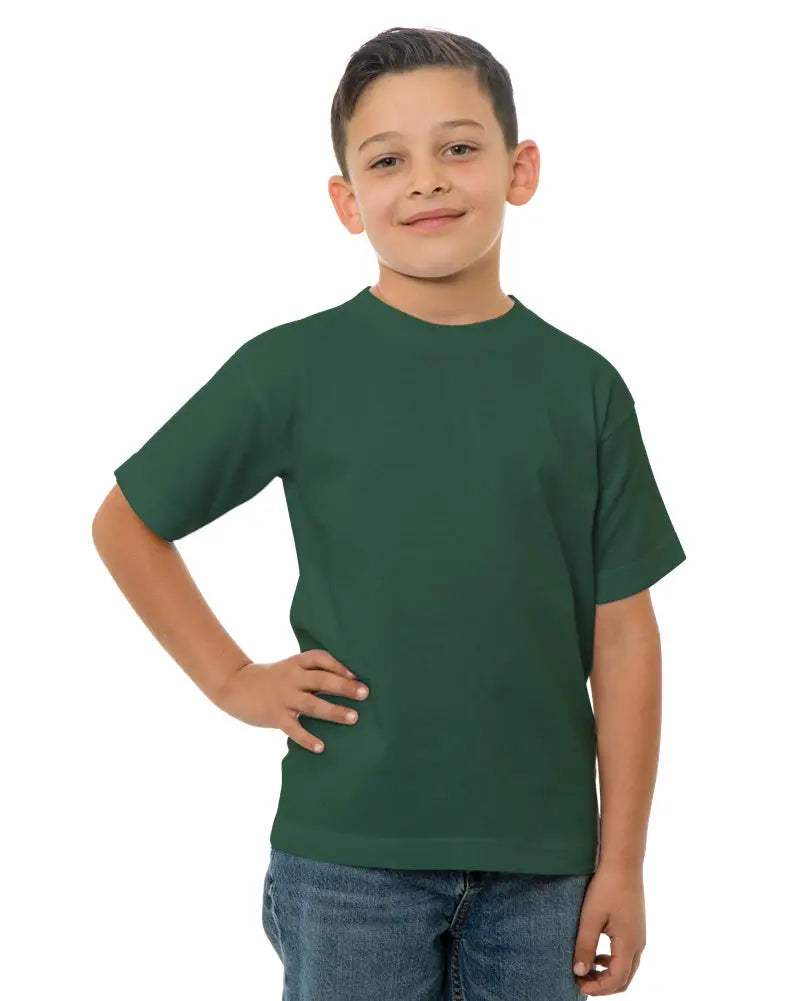 Bayside 4100b Usa-made Youth T-shirt - 4100 - Forest Green