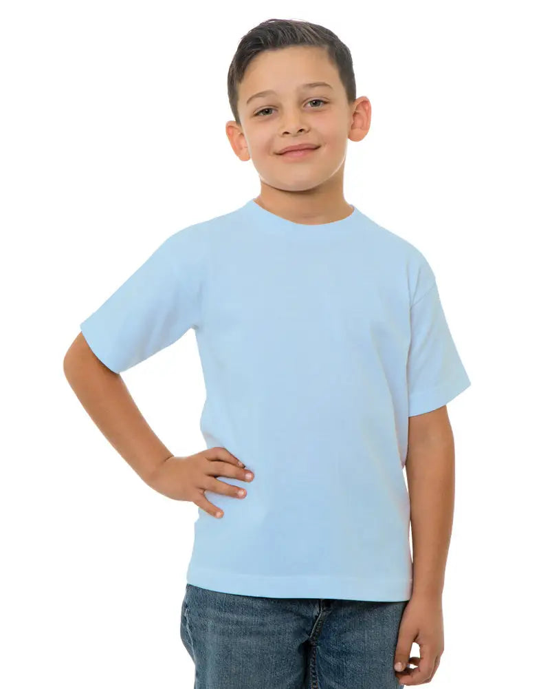 Bayside 4100b Usa-made Youth T-shirt - 4100 - Light Blue