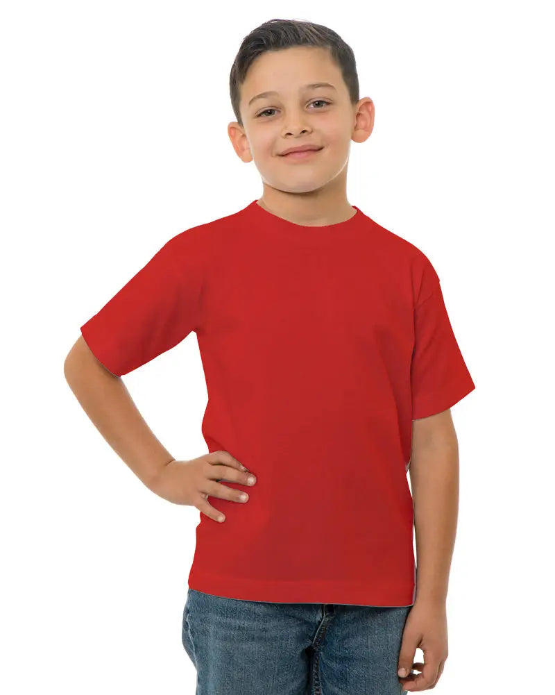 Bayside 4100b Usa-made Youth T-shirt - 4100 - Red