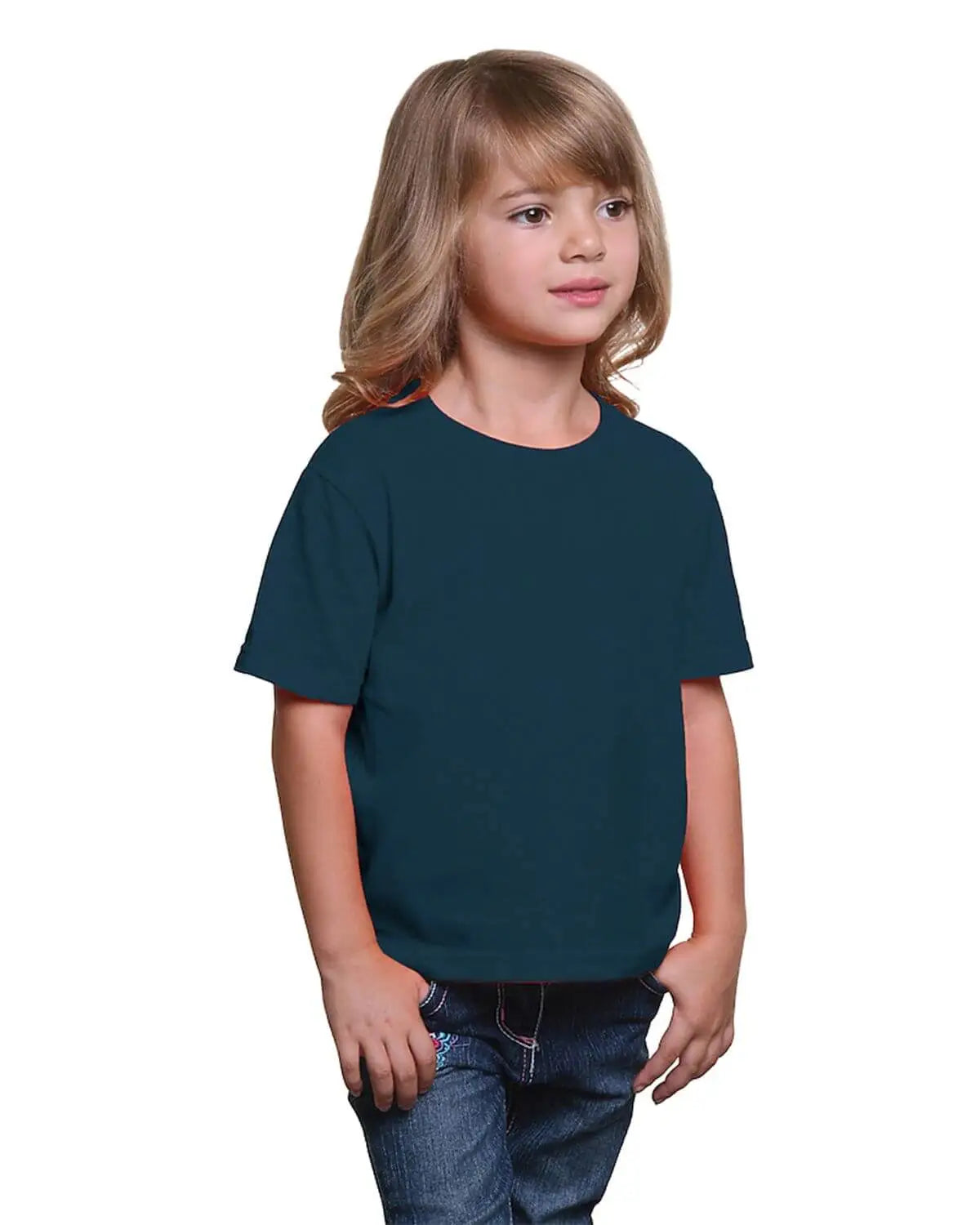 Bayside 4100b Usa-made Youth T-shirt - 4100 - Slate Blue - Xs