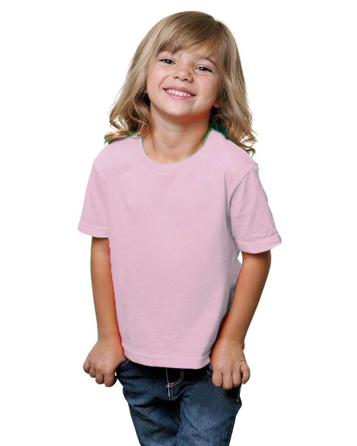 Bayside 4125 USA-Made Toddler T-Shirt - Pink