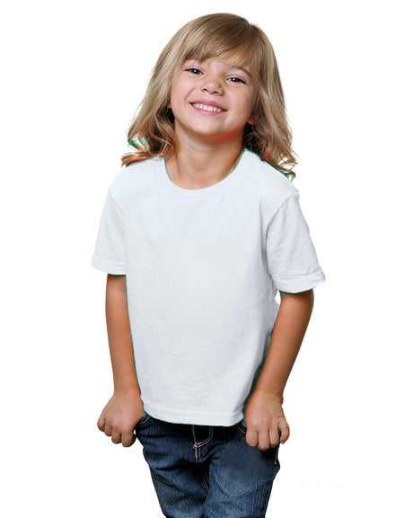 Bayside 4125 Usa-made Toddler T-shirt - White