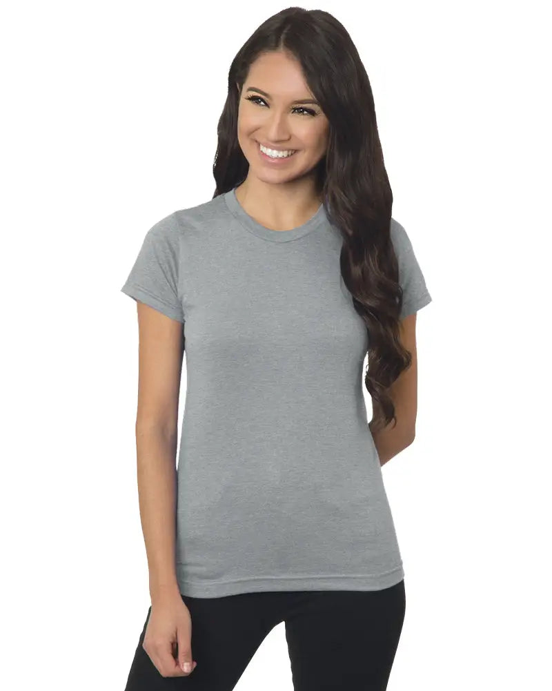 Bayside 4990 Women’s Usa-made Fine Jersey T-shirt - Dark Ash